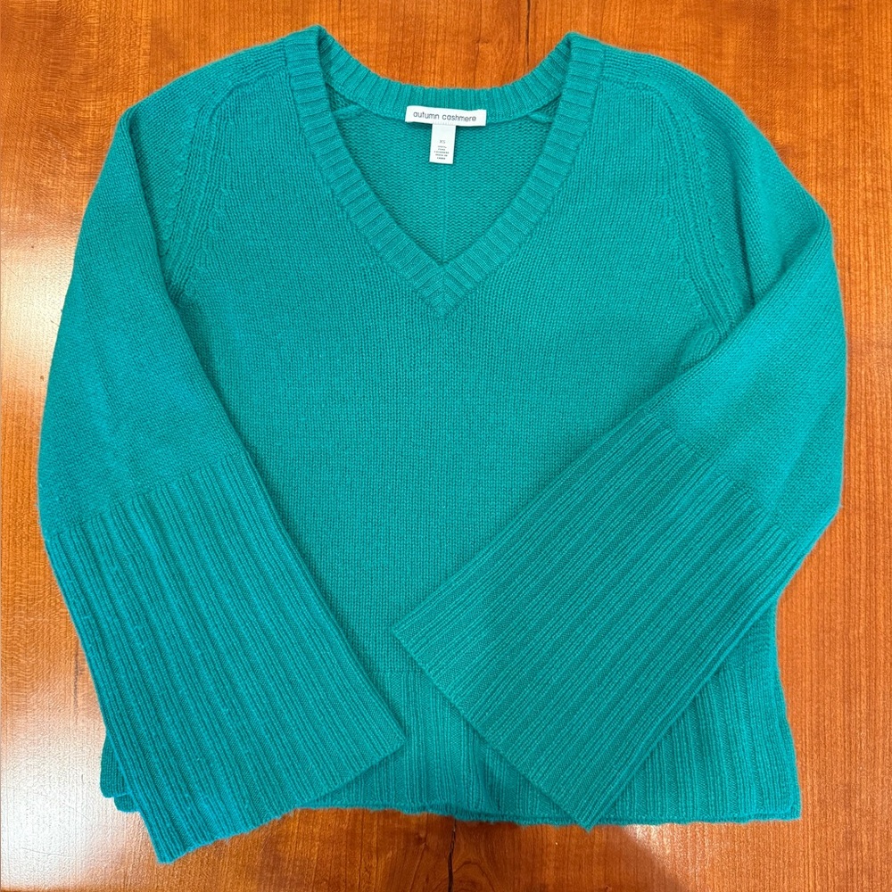 Autumn Cashmere Women's Kelly Green Sweater